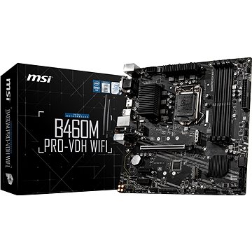 Obrázok MSI MB Sc LGA1200 B460M PRO-VDH WIFI, Intel B460, 4xDDR4, VGA, mATX, WI-FI B460M PRO-VDH WIFI