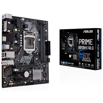 Obrázok ASUS MB Sc LGA1151 PRIME H310M-E R2.0, Intel H310, 2xDDR4, VGA, mATX, 90MB0Z20-M0EAY0