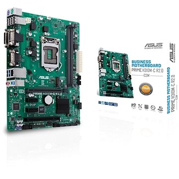 Obrázok ASUS MB Sc LGA1151 PRIME H310M-C R2.0/CSM (SW + PUR RMA), Intel H310, 2xDDR4, VGA, mATX, 90MB0ZM0-M0EAYC