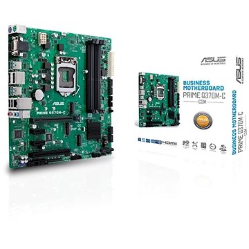 Obrázok ASUS MB Sc LGA1151 PRIME Q370M-C/CSM (SW + PUR RMA), Intel Q370, 4xDDR4, VGA, mATX, 90MB0W70-M0EAYC