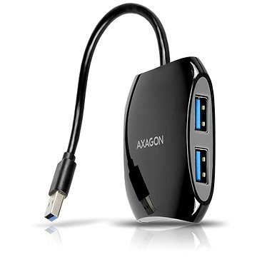 Obrázok AXAGON HUE-S1B USB 3.0 QUATTRO hub