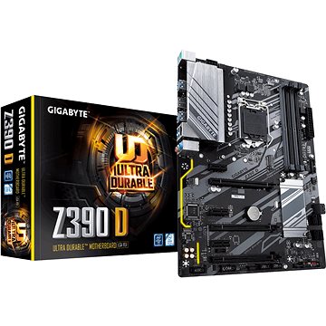 Obrázok GIGABYTE MB Sc LGA1151 Z390 D, Intel Z390, 4xDDR4, VGA, ATX, Z390 D