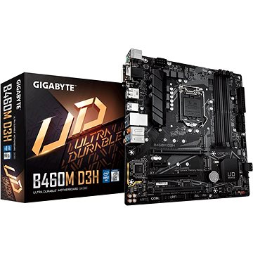 Obrázok GIGABYTE MB Sc LGA1200 B460M D3H, Intel B460, 4xDDR4, VGA, mATX B460M D3H