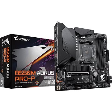 Obrázok GIGABYTE B550M AORUS PRO-P (rev. 1.0) B550M AORUS PRO-P