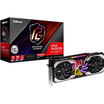 Obrázok ASROCK Radeon RX 6800 XT Phantom Gaming D 16G OC (RX6800XT PGD 16GO)