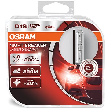 Obrázok Osram Xenarc D1S Night Breaker Laser + 200 %, 2 ks (66140XNL-HCB)