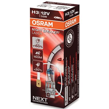 Obrázok OSRAM H3 Night Breaker Laser Next Generation + 150% (64151NL)