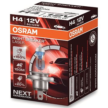 Obrázok OSRAM H4 Night Breaker Laser Next Generation + 150 % (64193NL)