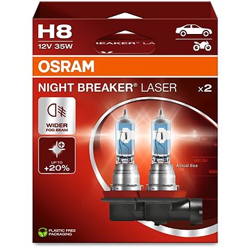 Obrázok OSRAM H8 Night Breaker Laser Next Generation +150 %, 2 ks (64212NL-HCB)