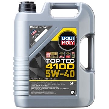 Obrázok Liqui Moly Motorový olej Top Tec 4100 5W-40, 5 l (9511)