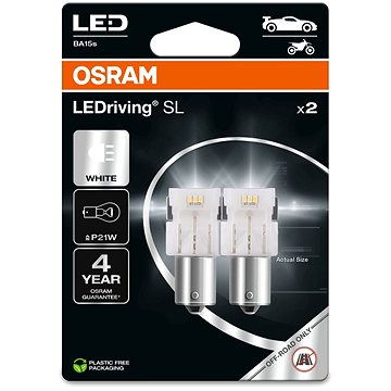 Obrázok OSRAM LEDriving SL P21W Studeně biela 6000K 12 V dva kusy v balení (7506DWP-02B)