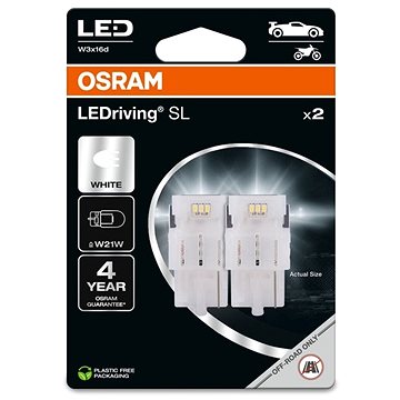 Obrázok OSRAM LEDriving SL W21W Studená biela 6000K 12 V dva kusy v balení (7505DWP-02B)