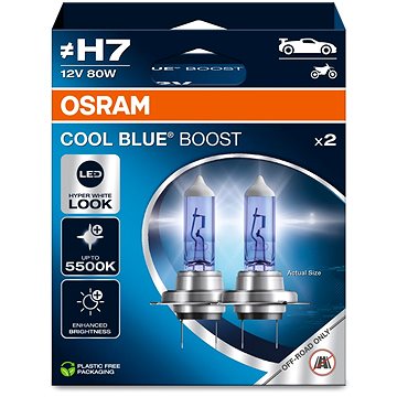 Obrázok OSRAM Cool Blue Boost, 12 V, 80 W, 2 ks (62210CBB-HCB)