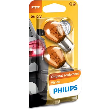 Obrázok PHILIPS Autožiarovka PY21W 12V 21W BAU15S oranžová 2ks