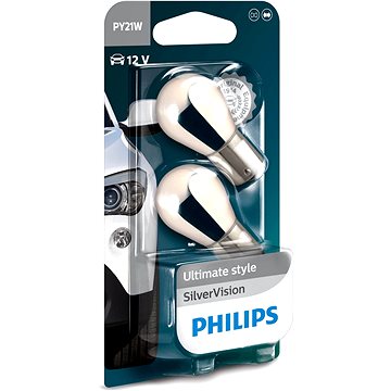 Obrázok PHILIPS Autožiarovka PY21W 12V 21W BAU15S SilverVision 2ks