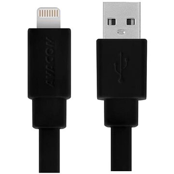 Obrázok Kabel AVACOM MFI-120K USB - Lightning, MFi certifikace, 120cm, černá DCUS-MFI-120K