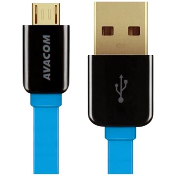 Obrázok Kabel AVACOM MIC-120B USB - Micro USB, 120cm, modrá DCUS-MIC-120B