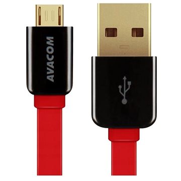 Obrázok Kabel AVACOM MIC-40R USB - Micro USB, 40cm, červená DCUS-MIC-40R