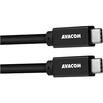 Obrázok AVACOM USB-C 100cm, 60W E-Mark, černý (DCUS-TPCC-10K60W)