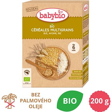 Obrázok BABYBIO Detská BIO kaša obilná 200 g (3288131504155)