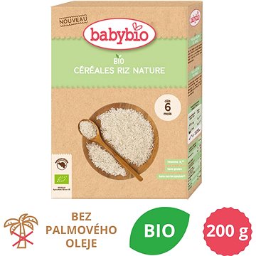 Obrázok BABYBIO Detská BIO kaša ryžová Natur 200 g (3288131504179)