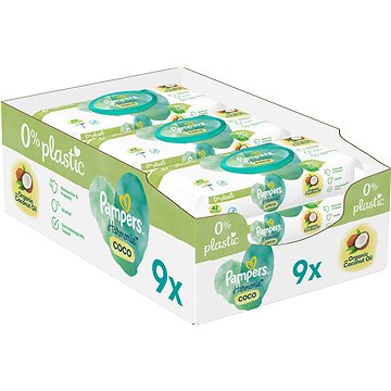 Obrázok PAMPERS Coconut Pure Vlhčené Obrúsky 378ks (9x32)