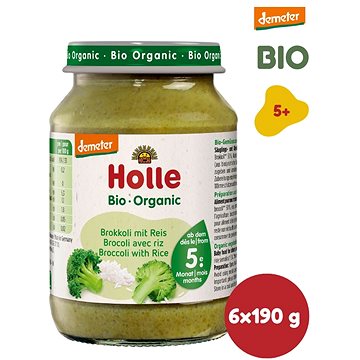 Obrázok Holle BIO príkrm brokolica s celozrnnou ryžou 6x190g
					
				