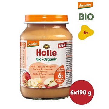 Obrázok Holle BIO príkrm jemné banány s krupicou 6x190g
					
				