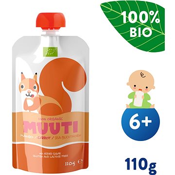 Obrázok SALVEST Muuti BIO Mango s mrkvou a rakytníkom (110 g)