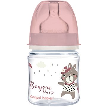 Obrázok Antikoliková fľaštička Canpol Babies Easy Štart - Bonjour, 120 ml