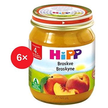 Obrázok HiPP BIO Broskve - 6× 125 g (9062300430391)