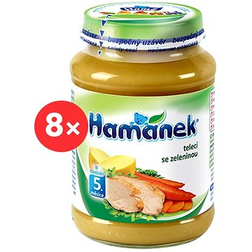 Obrázok Hamánek Teľacie so zeleninou 6x 190g (23606420000063)