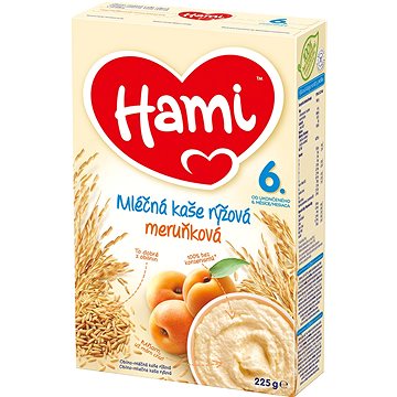 Obrázok Hami Mliečna kaša ryžová marhuľová 225 g (8590340123917)