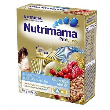 Obrázok Nutrimama Profutura cereálne tyčinky Brusnice & Maliny 200g (5x40g)