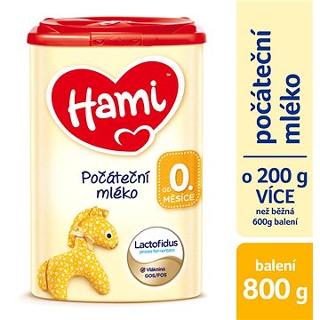 Obrázok Hami počiatočné mlieko 0+ 800 g (4008976528425)