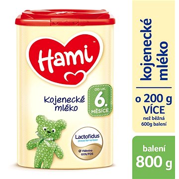 Obrázok Hami dojčenské mlieko 6+ 800 g (4008976528432)