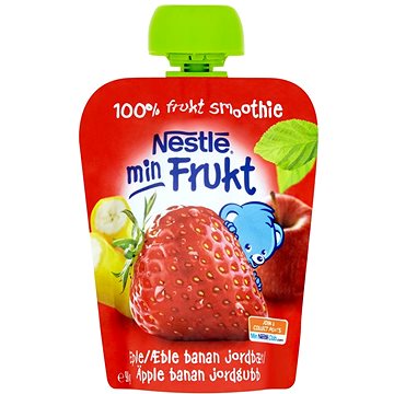 Obrázok Nestlé min Frukt Jahoda Jablko Banán kapsička, ovocná desiata 1x90 g