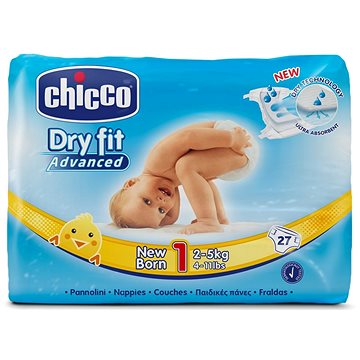 Obrázok CHICCO - Plienky Newborn 2-5kg 27ks