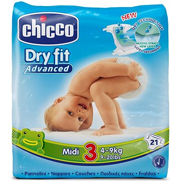 Obrázok CHICCO - Plienky Midi 4-9kg 21ks