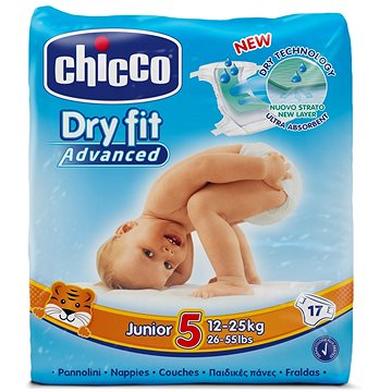 Obrázok CHICCO - Plienky Junior 12-25kg 17ks