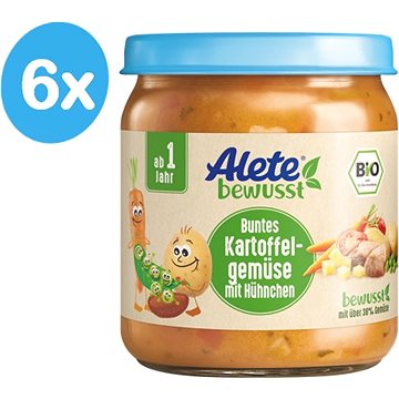 Obrázok ALETE BIO  Příkrm Zelenina s  bramborem a kuřecím masem  250 g (4251099601630)