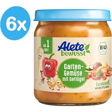 Obrázok ALETE Příkrm Zahradní  zelenina s drůbežím masem  250 g (4251099603351)