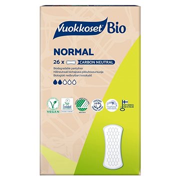 Obrázok VUOKKOSET 100% BIO Normal slipové vložky 26 ks (6414100700953)