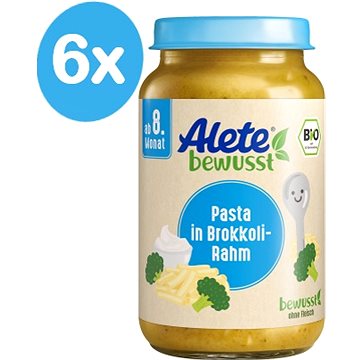 Obrázok ALETE Příkrm Těstoviny s brokolicí a smetanou 6× 220 g (4251099601012)