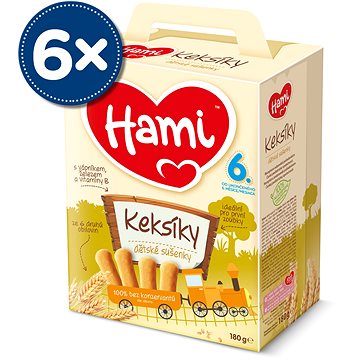 Obrázok 6x HAMI Keksíky 180 g