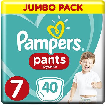 Obrázok PAMPERS Pants Jumbo Pack, vel. 7 (40 ks) (8001841133737)