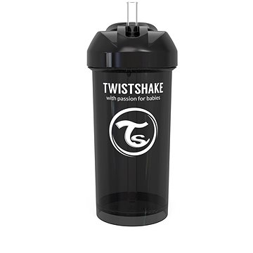 Obrázok TWISTSHAKE Fľaša so slamkou 360 ml 12 + m Čierna
					
				