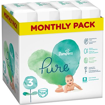 Obrázok Pampers Pure Protection S3, 124 ks, 6-10 kg
					
				