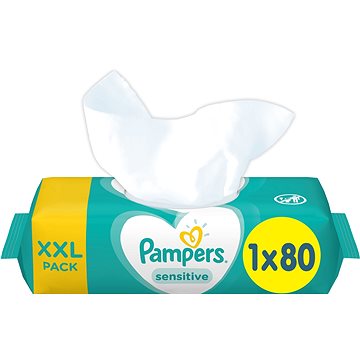 Obrázok PAMPERS vlhčené obrúsky XXL Sensitive 80 ks (8001841041421)