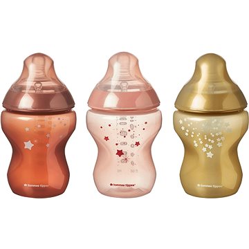 Obrázok TOMMEE TIPPEE - Darčeková sada fľaša CTN 260ml 3 ks 0m+ Morning Skies